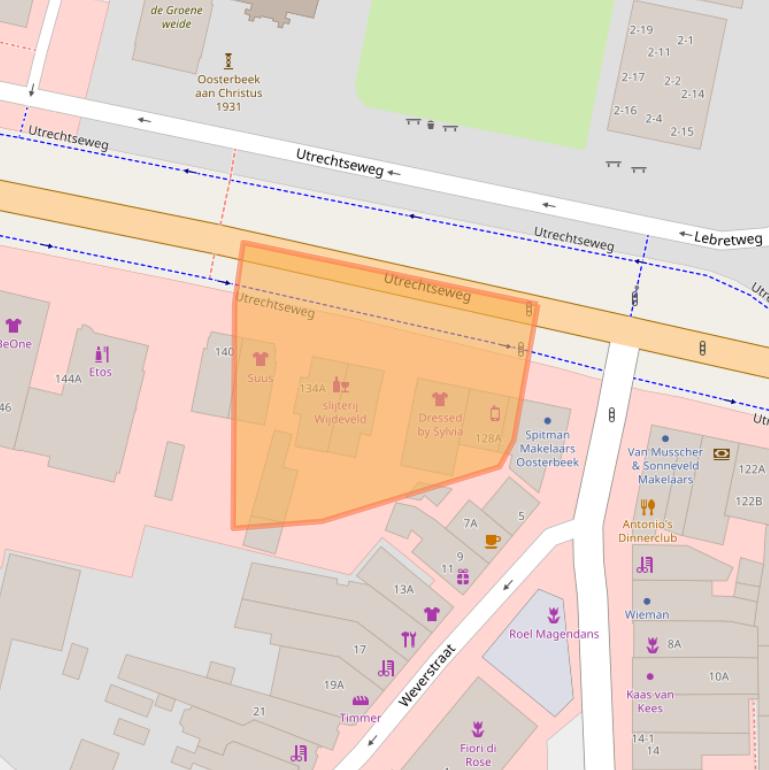 Kaart van postcodegebied 6862AR.