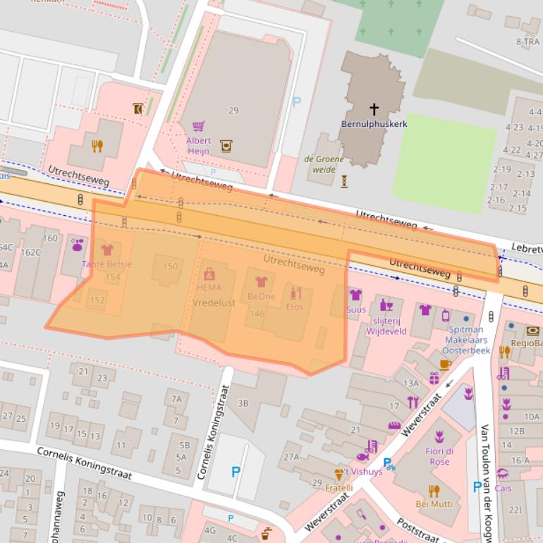 Kaart van postcodegebied 6862AS.