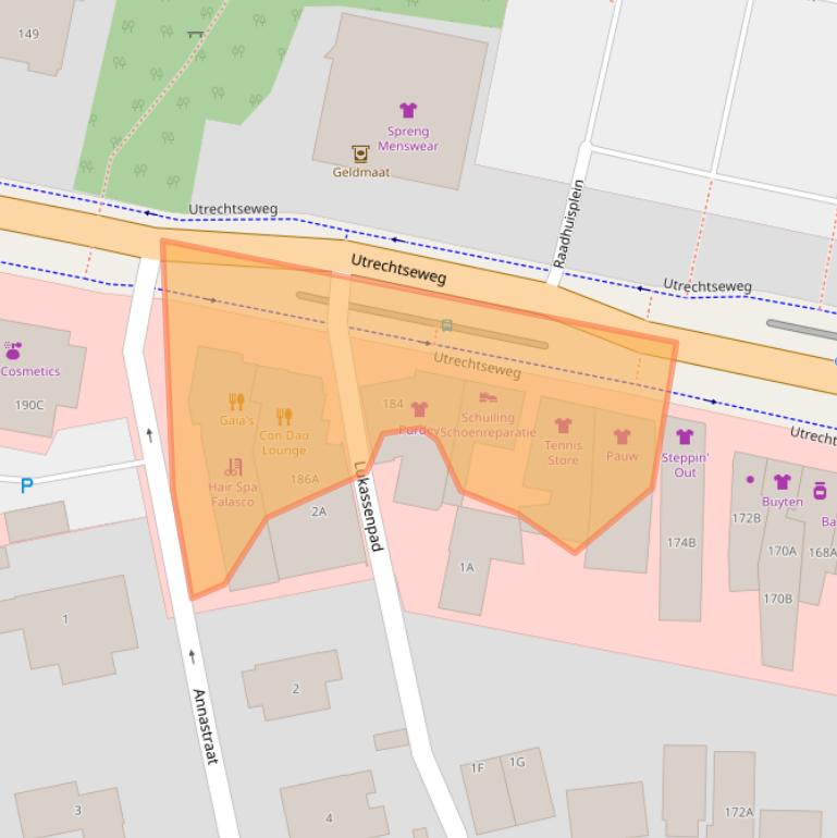 Kaart van postcodegebied 6862AV.