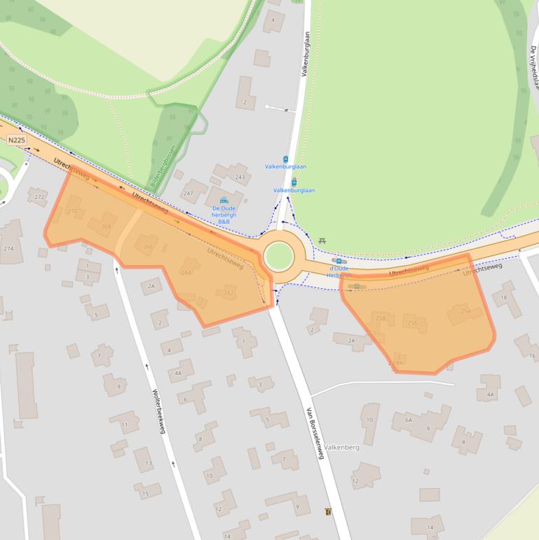 Kaart van postcodegebied 6862BB.