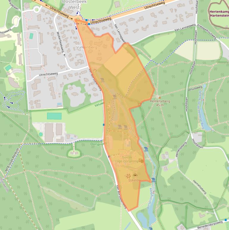 Kaart van postcodegebied 6862BJ.