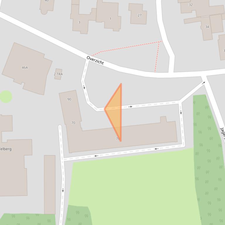 Kaart van postcodegebied 6862CS.