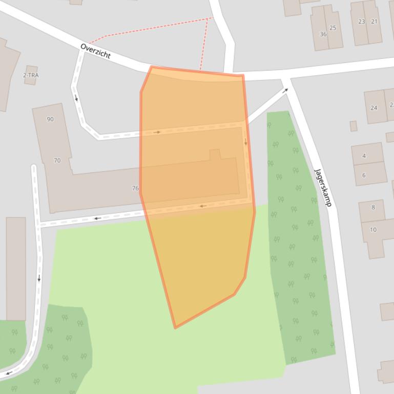 Kaart van postcodegebied 6862CT.