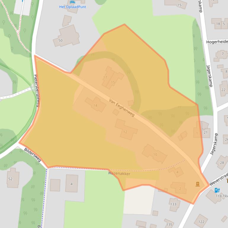 Kaart van postcodegebied 6862CZ.