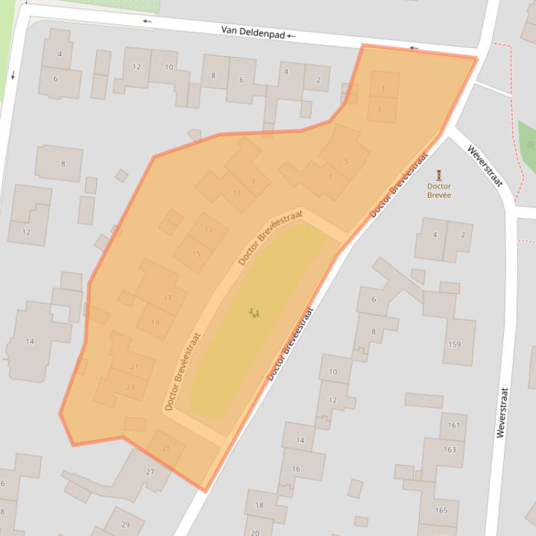 Kaart van postcodegebied 6862DD.