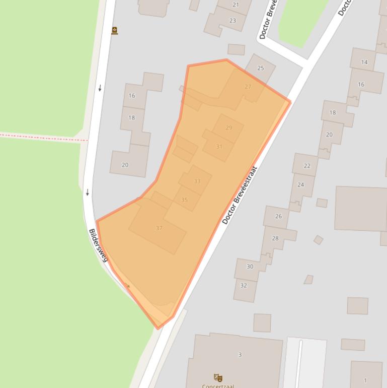 Kaart van postcodegebied 6862DE.