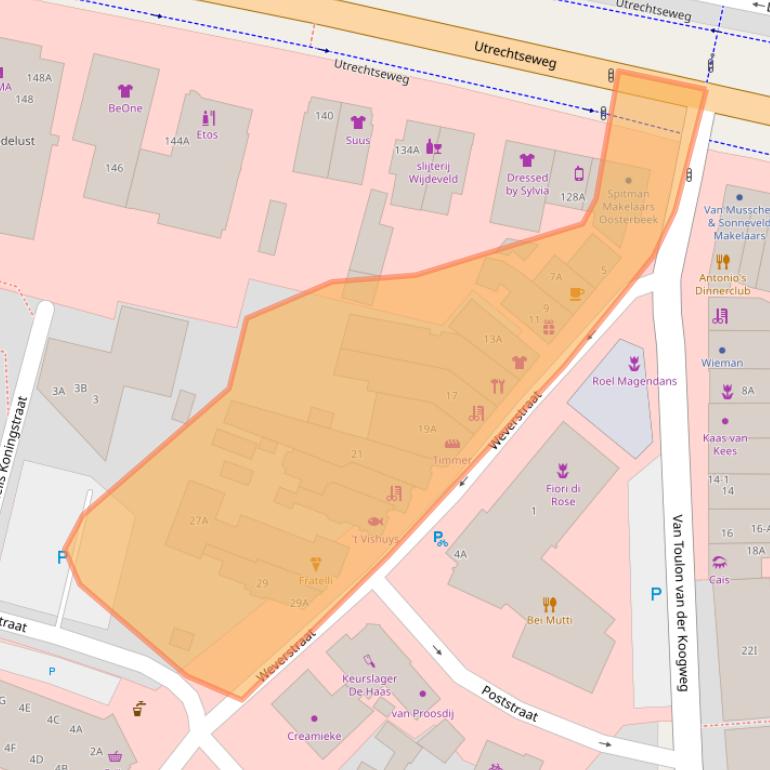 Kaart van postcodegebied 6862DJ.