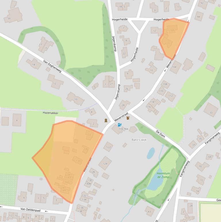 Kaart van postcodegebied 6862DM.