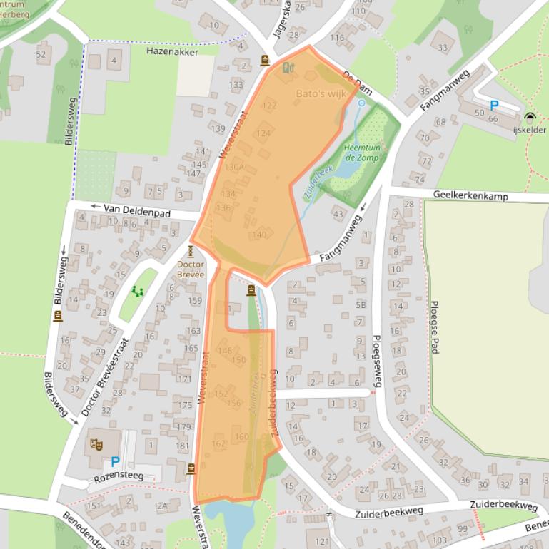 Kaart van postcodegebied 6862DT.