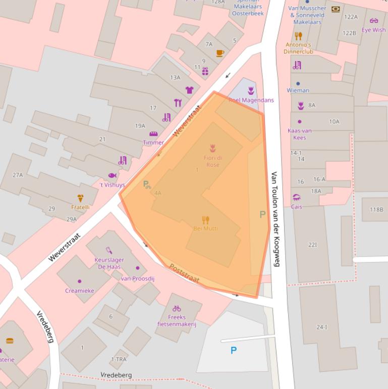 Kaart van postcodegebied 6862DV.