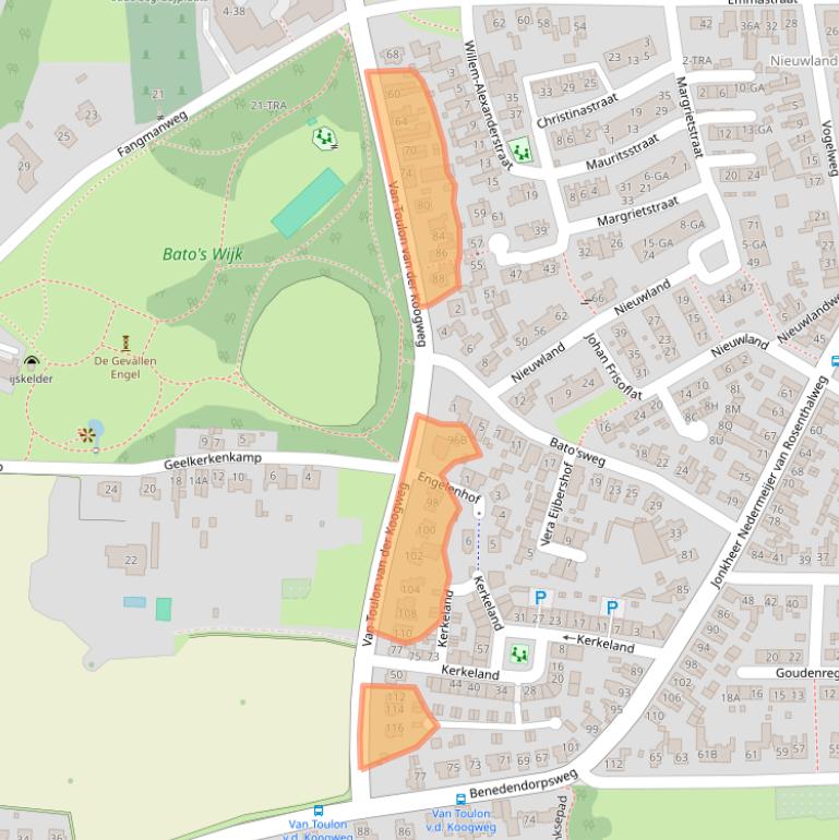 Kaart van postcodegebied 6862EG.