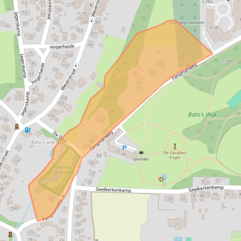 Kaart van postcodegebied 6862EH.