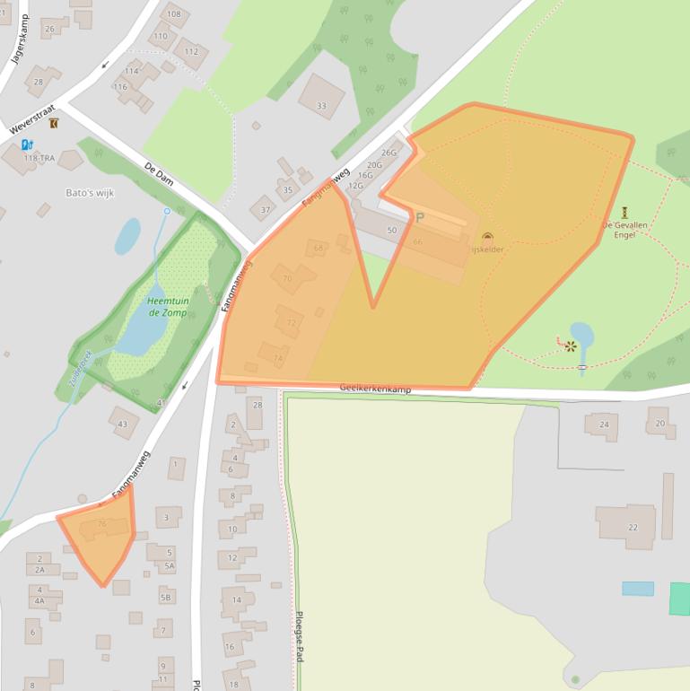 Kaart van postcodegebied 6862EK.