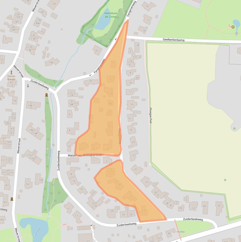 Kaart van postcodegebied 6862EN.