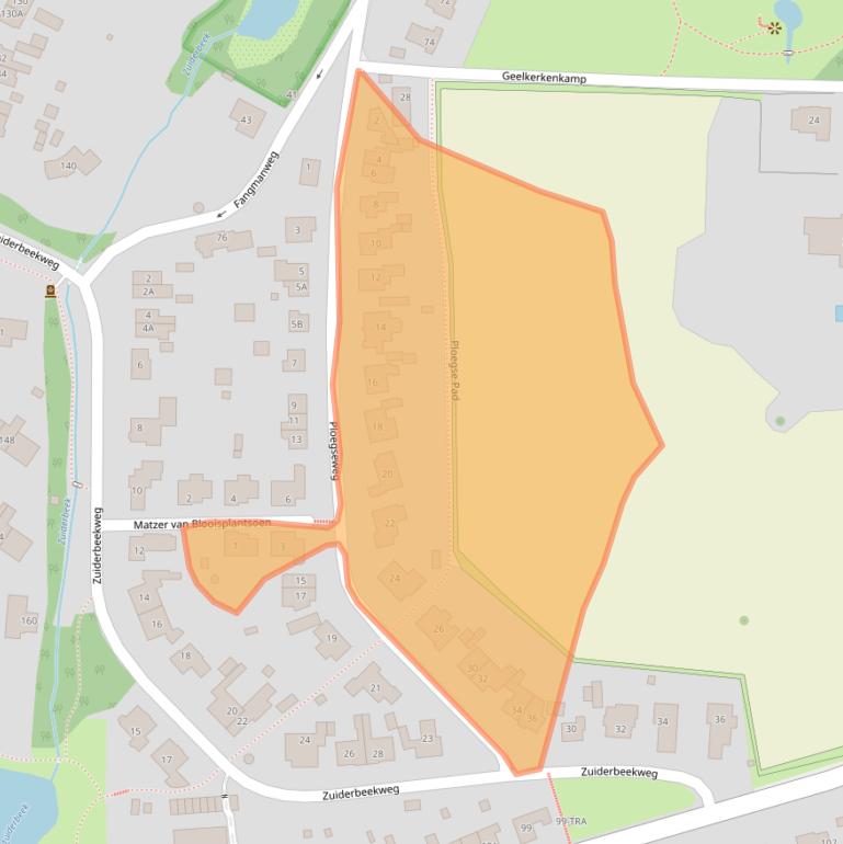 Kaart van postcodegebied 6862EP.