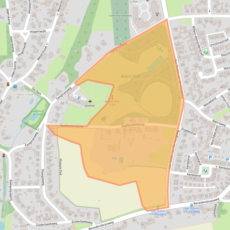 Kaart van postcodegebied 6862ER.