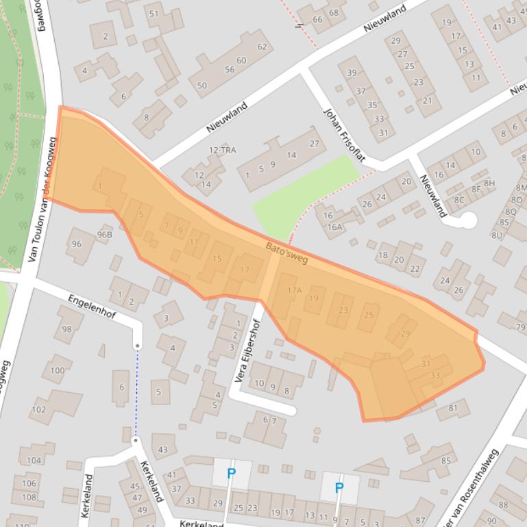 Kaart van postcodegebied 6862ES.