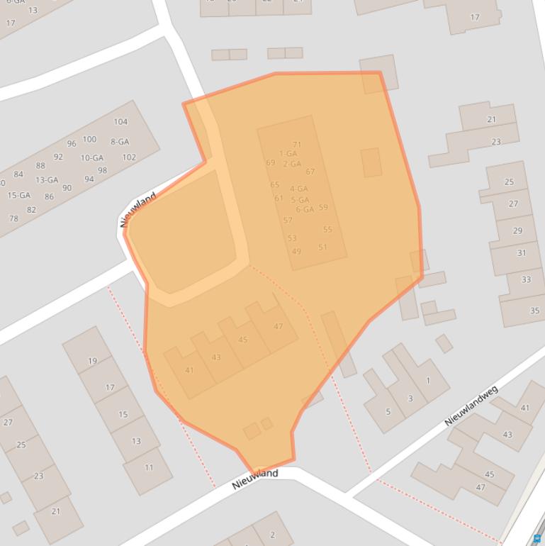 Kaart van postcodegebied 6862GB.