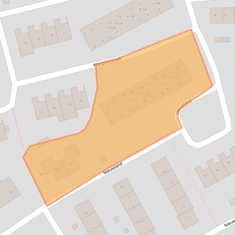 Kaart van postcodegebied 6862GE.