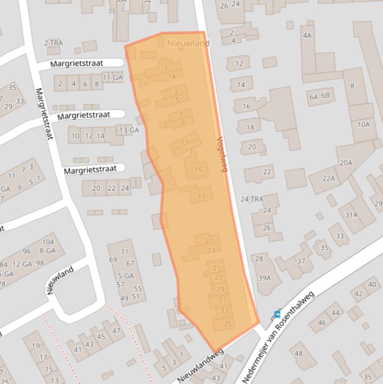 Kaart van postcodegebied 6862GG.