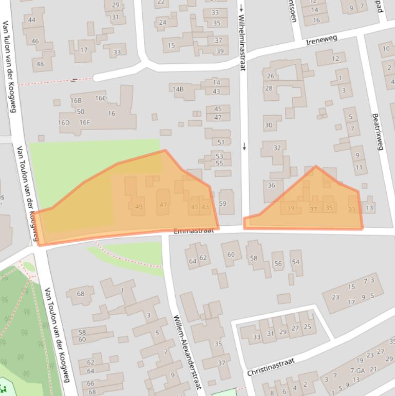 Kaart van postcodegebied 6862GS.