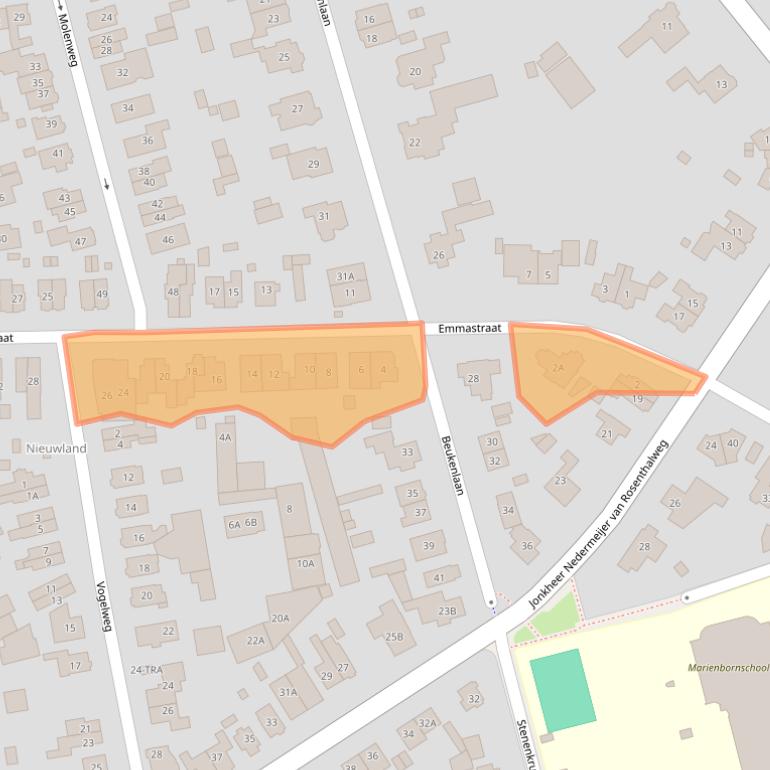 Kaart van postcodegebied 6862GT.