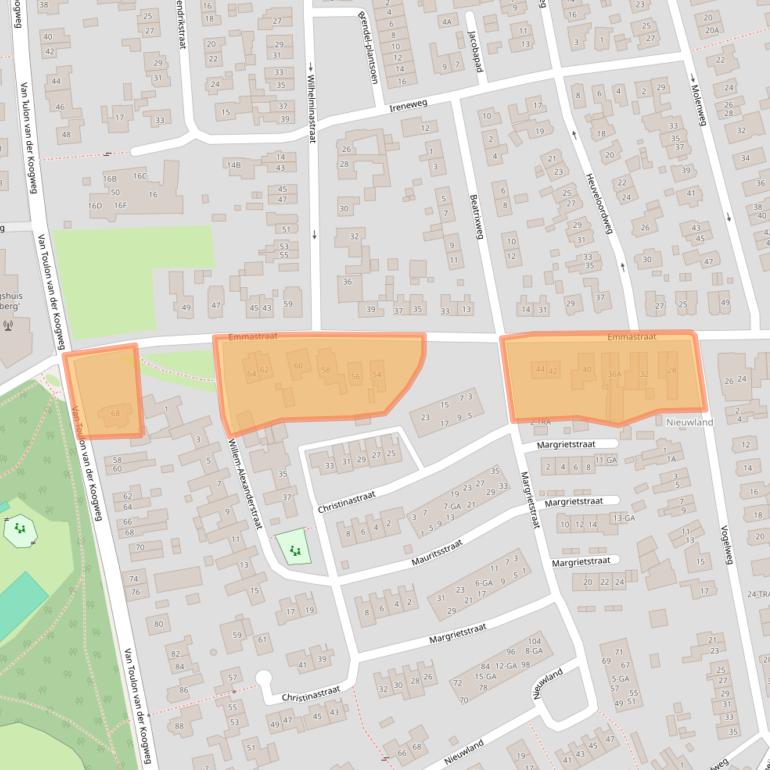 Kaart van postcodegebied 6862GV.