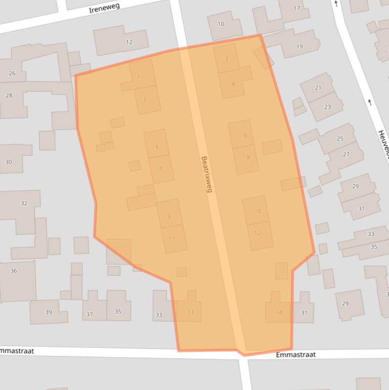 Kaart van postcodegebied 6862GW.