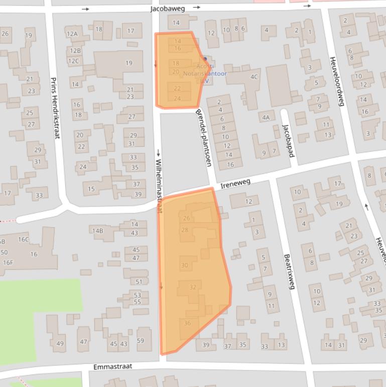 Kaart van postcodegebied 6862HD.