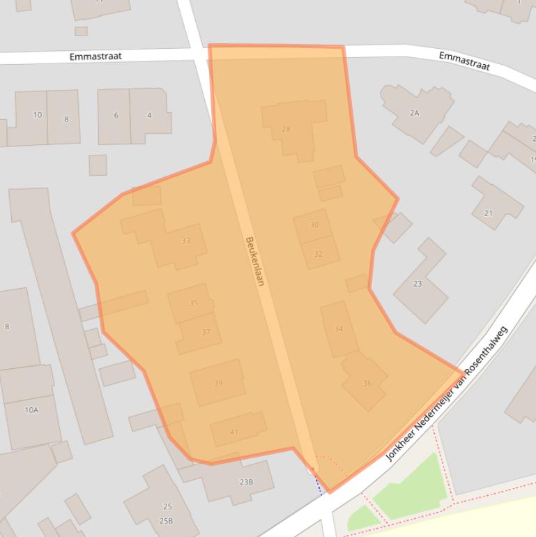 Kaart van postcodegebied 6862HT.