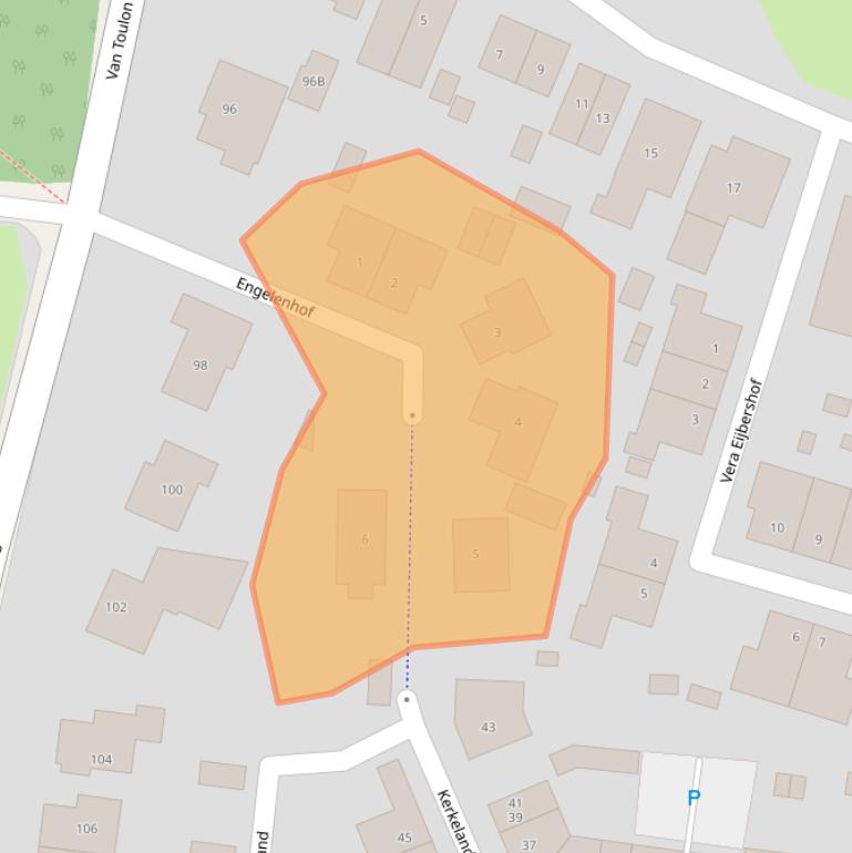 Kaart van postcodegebied 6862VC.