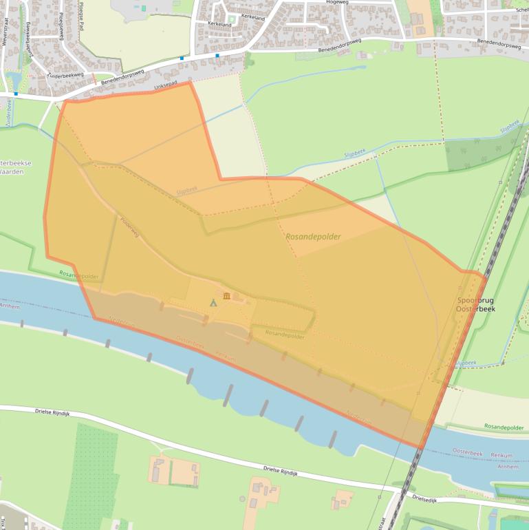 Kaart van postcodegebied 6862VX.