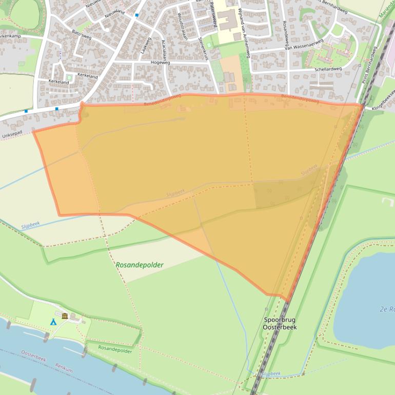 Kaart van postcodegebied 6862WJ.
