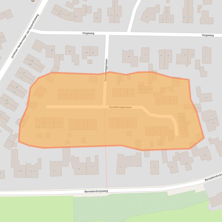 Kaart van postcodegebied 6862WT.