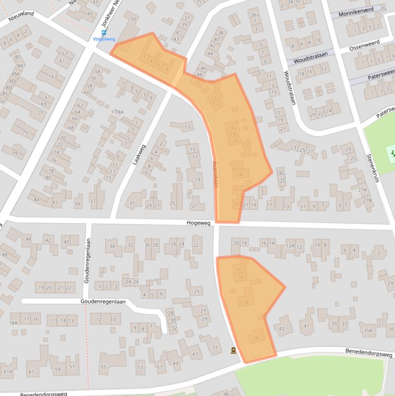 Kaart van postcodegebied 6862XC.