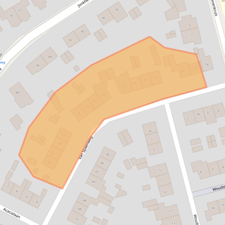 Kaart van postcodegebied 6862XJ.