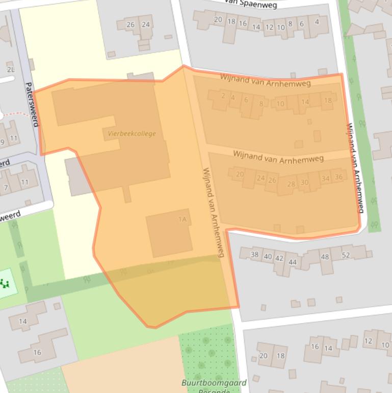 Kaart van postcodegebied 6862XM.