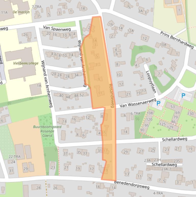 Kaart van postcodegebied 6862XP.