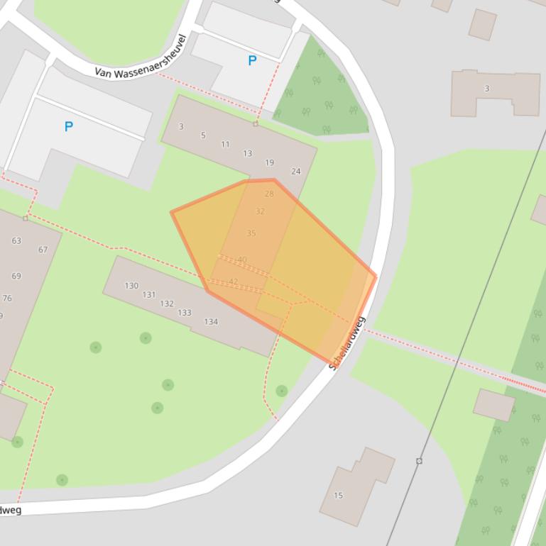 Kaart van postcodegebied 6862XT.