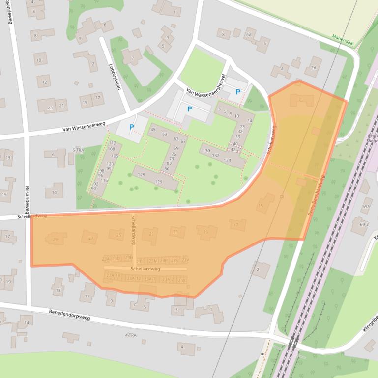 Kaart van postcodegebied 6862ZA.