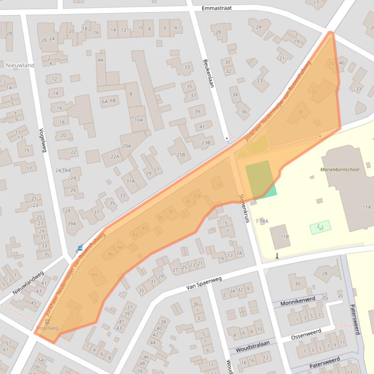 Kaart van postcodegebied 6862ZW.