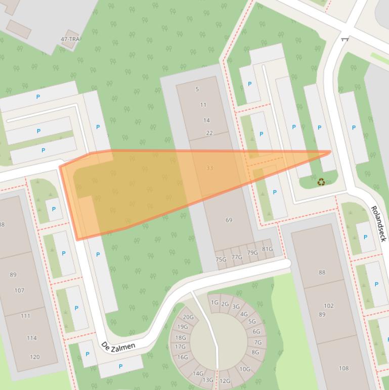 Kaart van postcodegebied 6865AB.