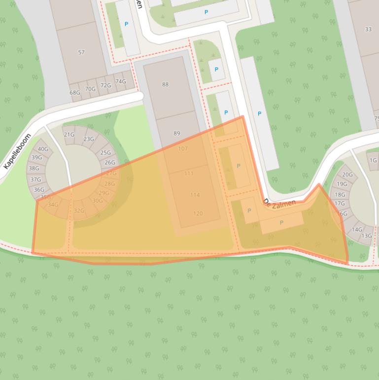 Kaart van postcodegebied 6865AN.