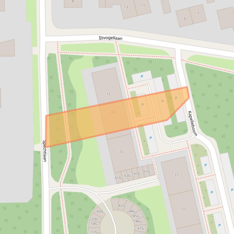 Kaart van postcodegebied 6865AS.
