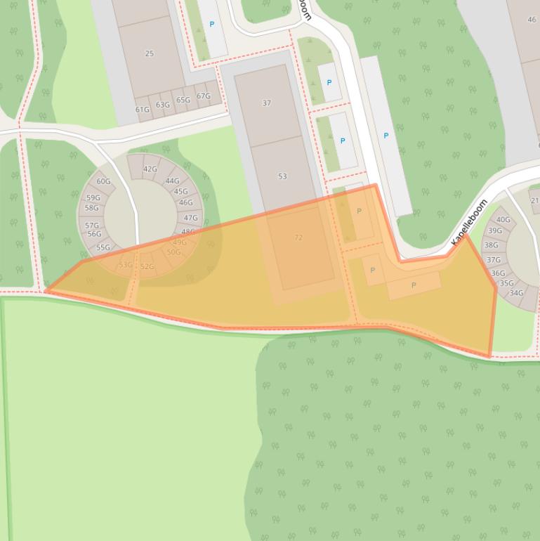 Kaart van postcodegebied 6865AX.