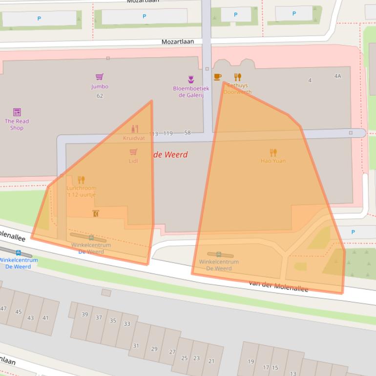 Kaart van postcodegebied 6865CB.