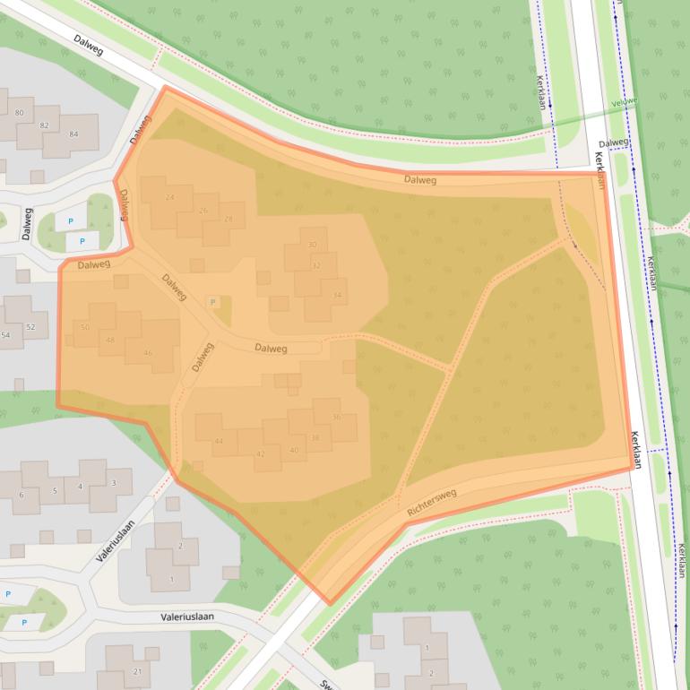 Kaart van postcodegebied 6865CT.