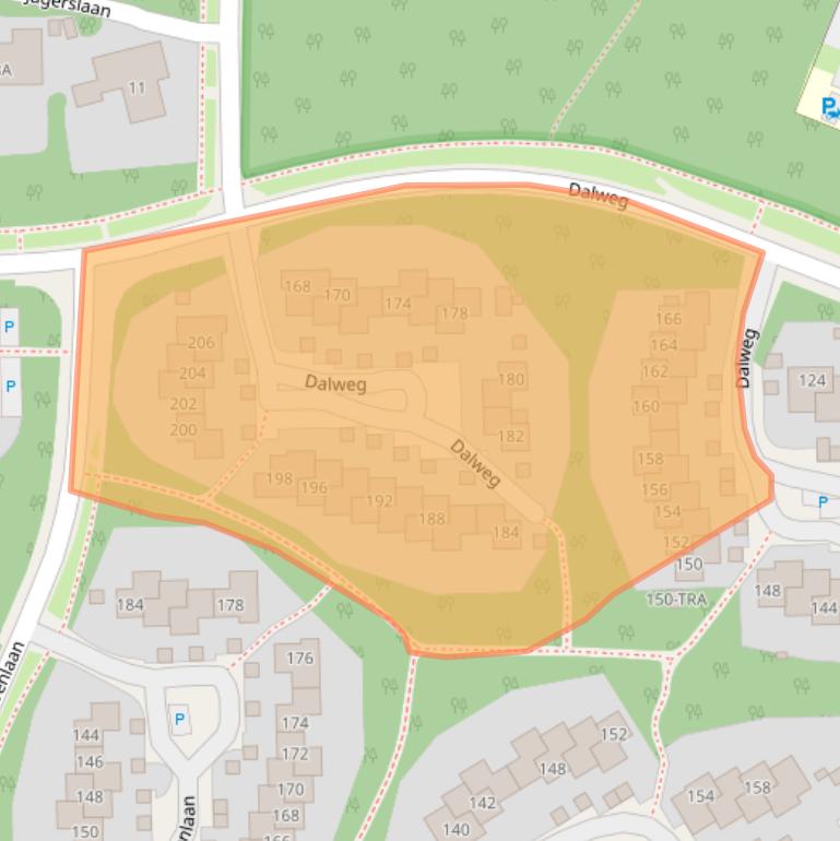 Kaart van postcodegebied 6865CX.