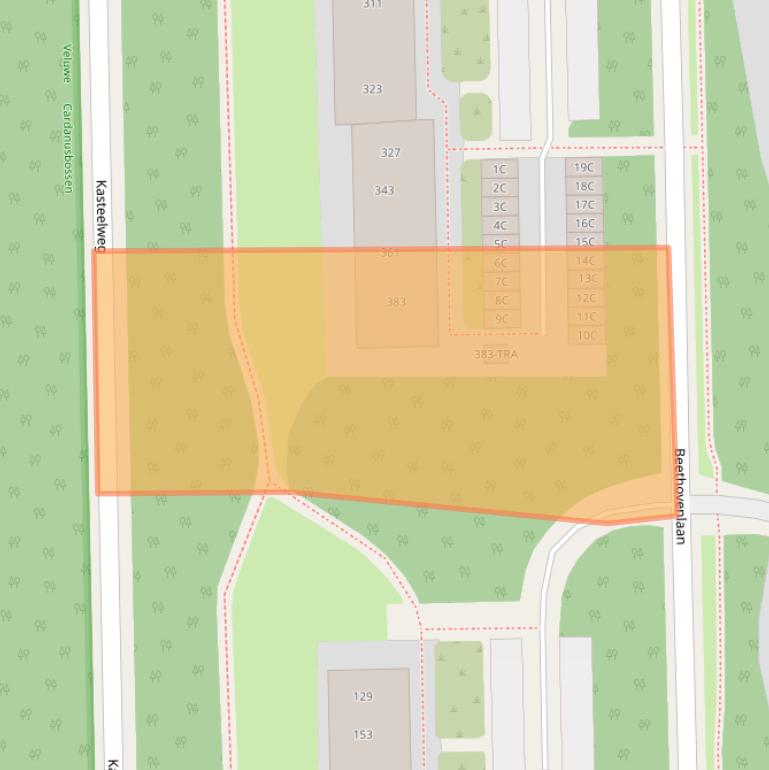 Kaart van postcodegebied 6865DW.