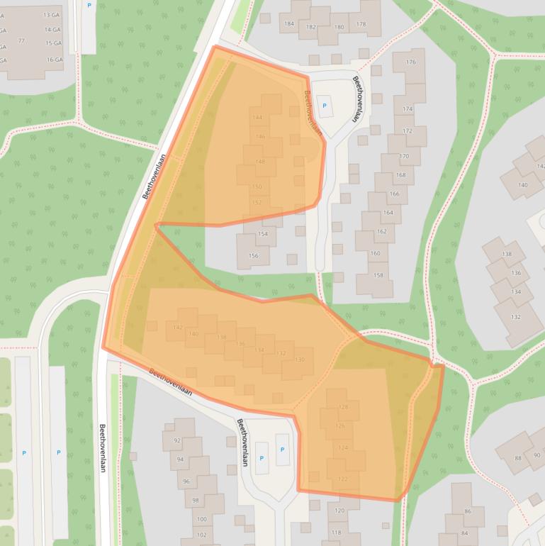 Kaart van postcodegebied 6865EE.